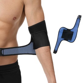 (One Size Fits Most) Tennis Elbow/Golf Elbow Support, Elbow Relief, Technology Material, Pressure Adjustable, Elbow Circumference 7.9 - 11.4 inches (20 - 29 cm), Compatible with Baseball, Barre