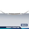 PIT66 Front Bumper Lower Lip Trim Molding Chrome Compatible with
