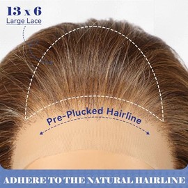 HAIRCUBE Peluca Sintética De Encaje Frontal Hd De 13 X 6" Rizada En Capas De 24" Densidad Natural Sin Pegamento Para Uso Diario Marrón mixto