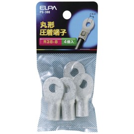 ELPA PS-388 Round Terminal Crimp Terminal Wiring 42.7mm 4 Pieces