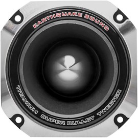 Earthquake Sound PR-BT90S Car/Pro Audio 4-inch Titanium Super Bullet Tweeter, 1.75" Voice Coil, 150W MAX (Pair), Silver