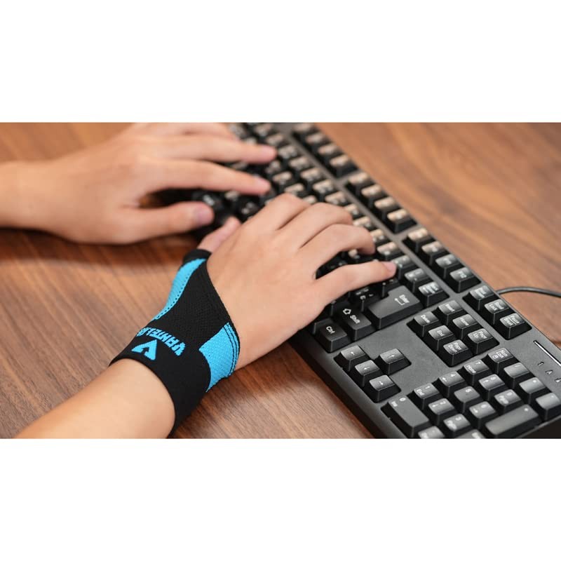 バンテリンコーワサポーター親ゆび専用 for e-SPORTS ふつう~大きめ/M~Lサイズ ブラック×ネオンブルー