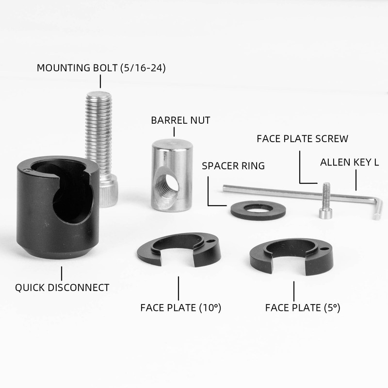 S F Archery Single Side Adjustable V-Bar Mount Quick Disconnect,Bow