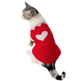 Puppy and Kitten Sweater, Knitted Sweater for Small Breed Dogs and Cats, Tailored for Tiny Toy Poodle Teacup Breeds Like Chihuahuas, Terrier, Yorkies, XS