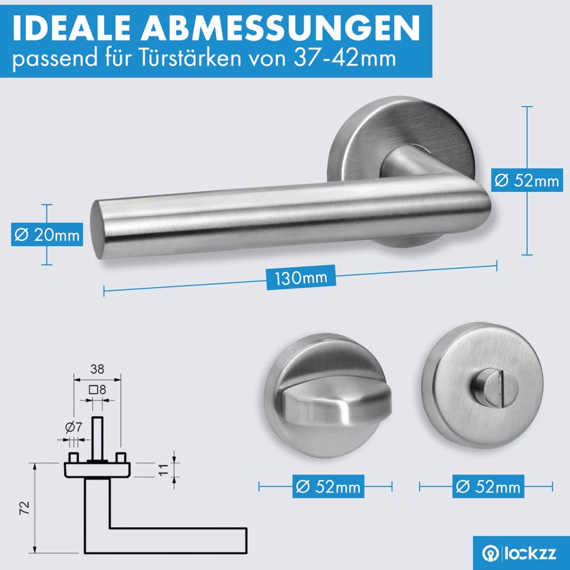 lockzz Stainless Steel Door Fitting Würzburg