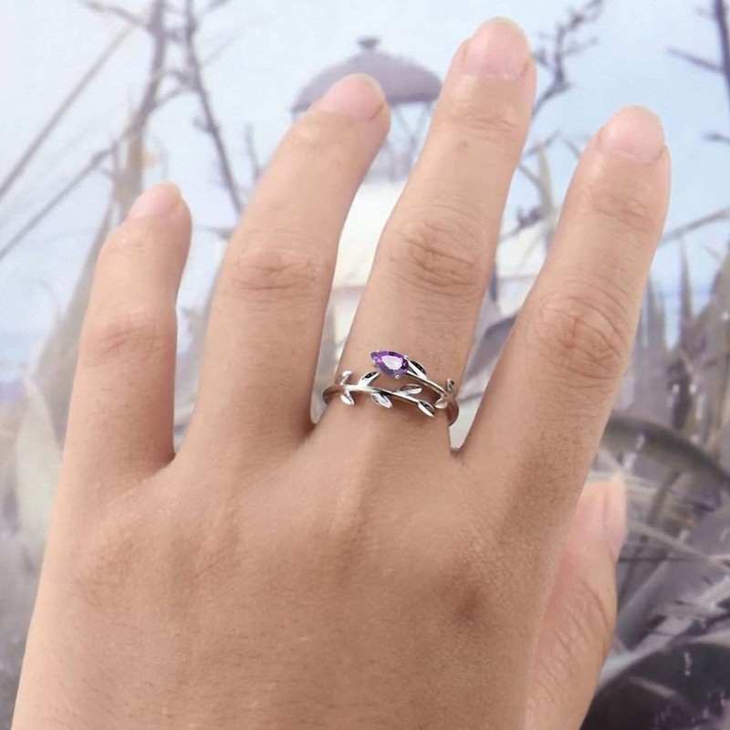 PRAYMOS June Birthstone Rings for Women 925 Sterling Silver Stackable