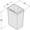 Replacement Bin, Euro Cargo, Hailo, Capacity 35 l