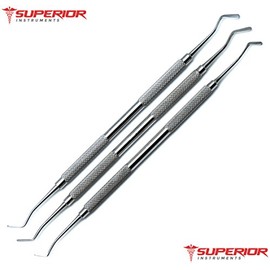 Dental Plastic Filling Double Ended 2mm, 2.5mm, 2.9mm Composite Amalgam Restorativâe 3 Pieces Instrumentâs