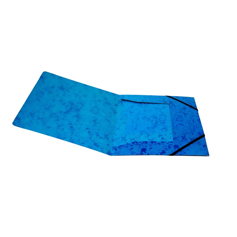 Pack of 12 A4 Blue Card 3 Flap Folders with