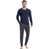 NACHILA Men's Pajamas-Viscose Made from Bamboo,Long Sleeve Pjs Soft Pants