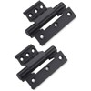Qrity 2 PCS Door Hinges Aluminum Alloy Window Hinge, Casement