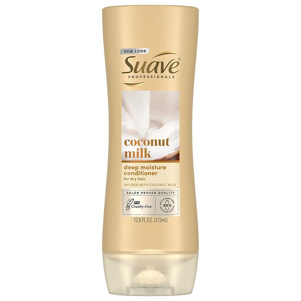Suave Professionals Deep Moisture Conditioner, Coconut Milk, 12.6 Fl Oz (Pack of 1)