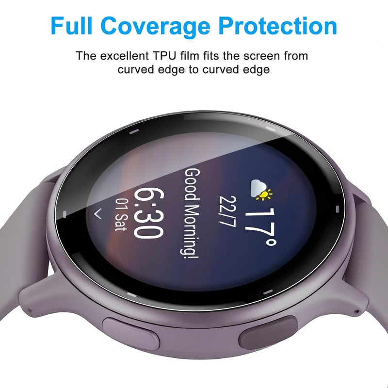 For Garmin Vivoactive 6/5 Compatible LCD Screen Protector, Flexible TPU,