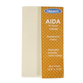 Mouldmaster Aida 16 Count Cream 39x45cm