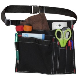 Pocket Pouch, For Work, Apron, Fanny Bag, Tools, Tools, Small Items, Waist Bag, Canvas, Nurse Pouch, Black