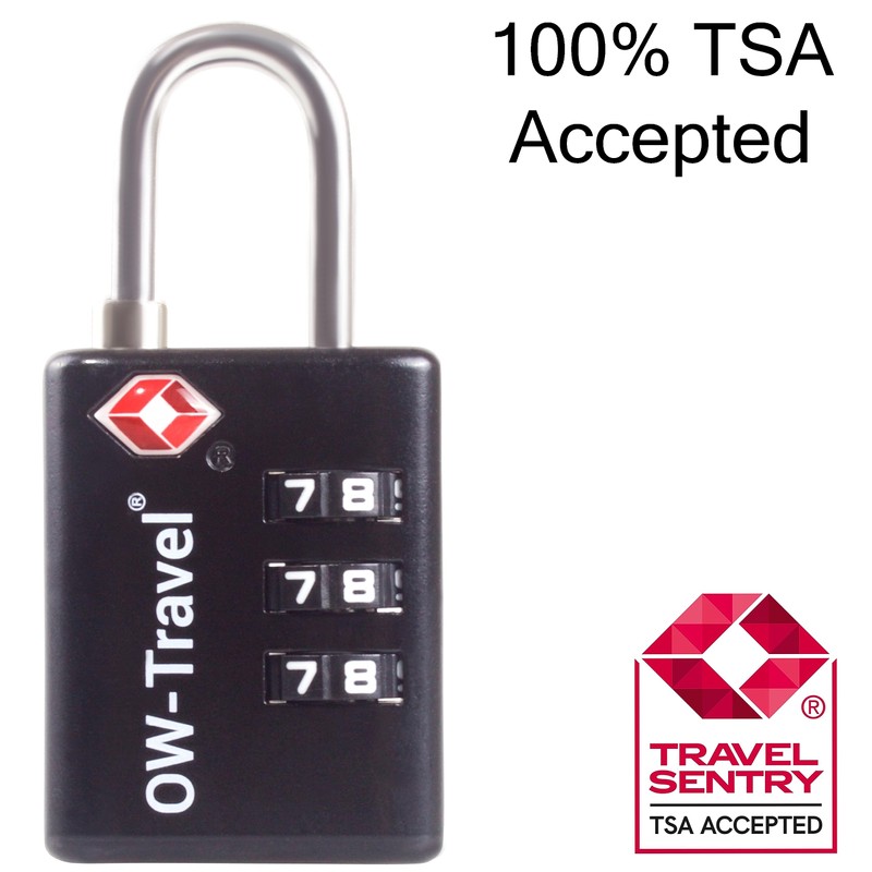 TSA Approved Luggage Locks Suitcase Locks with Indicator Open Alert