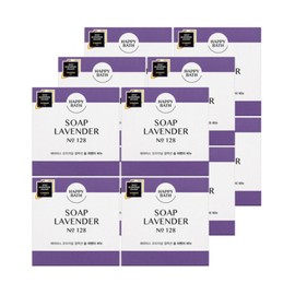 Happy Bath Lavender Soap 12pcs Face Wash Soap Large Capacity / 해피바스 라벤더비누 12개 세안 세수비누 대용량