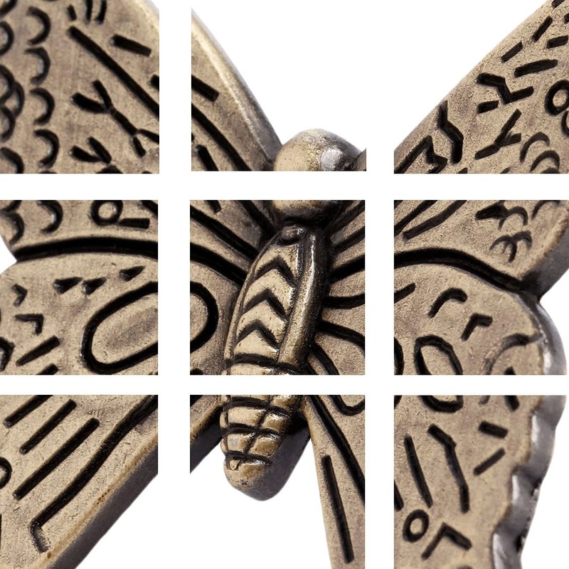 6Pcs Vintage Butterfly Shape Drawer Knob Chest Furniture Cabinet Pull