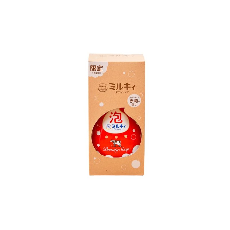Cow Brand Red Box Scent, Foaming Milky Body Soap, 20.3