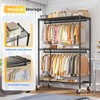 Raybee Clothes Rack, 45" W Clothing Racks for Hanging Clothes,