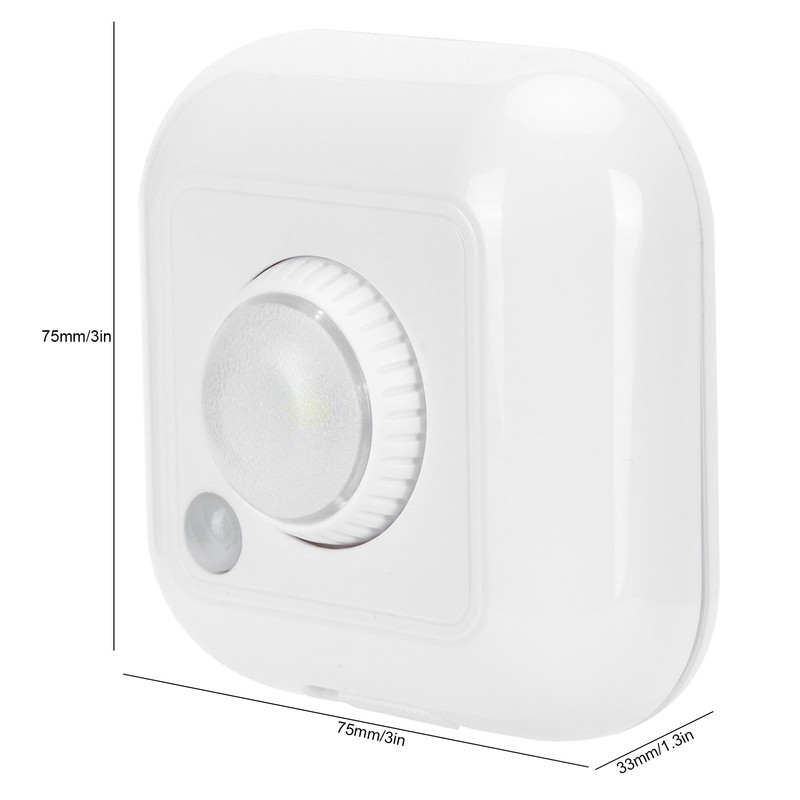 LED Cabinet Lamp 3 Levels Adjustable PIR Motion Human Body