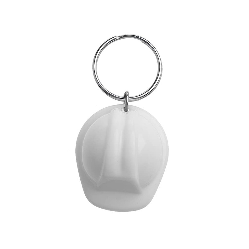 YUYUQUEEN keychain Plastic Safety Helmet Keychain Key Ring 3D Hard