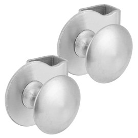 Mipcase 2pcs Glass Door Handles Pull Clamp for Shower Cabinet Doors Durable Clips for Easy Opening Elegant Design for Kitchen Bathroom Use