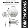 SAYAYO Adhesive Hooks for Hanging Coat, Hat, Robe, Brushes, Stick