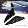 2PCS Rear Side Window Louver Gloss Black Sporty Look Scratch
