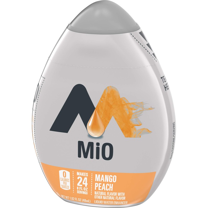 Mio Liquid Water Enhancer, Mango Peach - Caffeine Free, Made