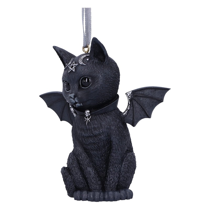 Nemesis Now Cult Cuties Malpuss Hanging Ornament, Black, 9.2cm