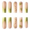 24 Pcs St. Patrick's Day Press on Nails French Tip