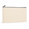 Blank Canvas Zipper Pouches for DIY Crafts, 8.27 × 4.72