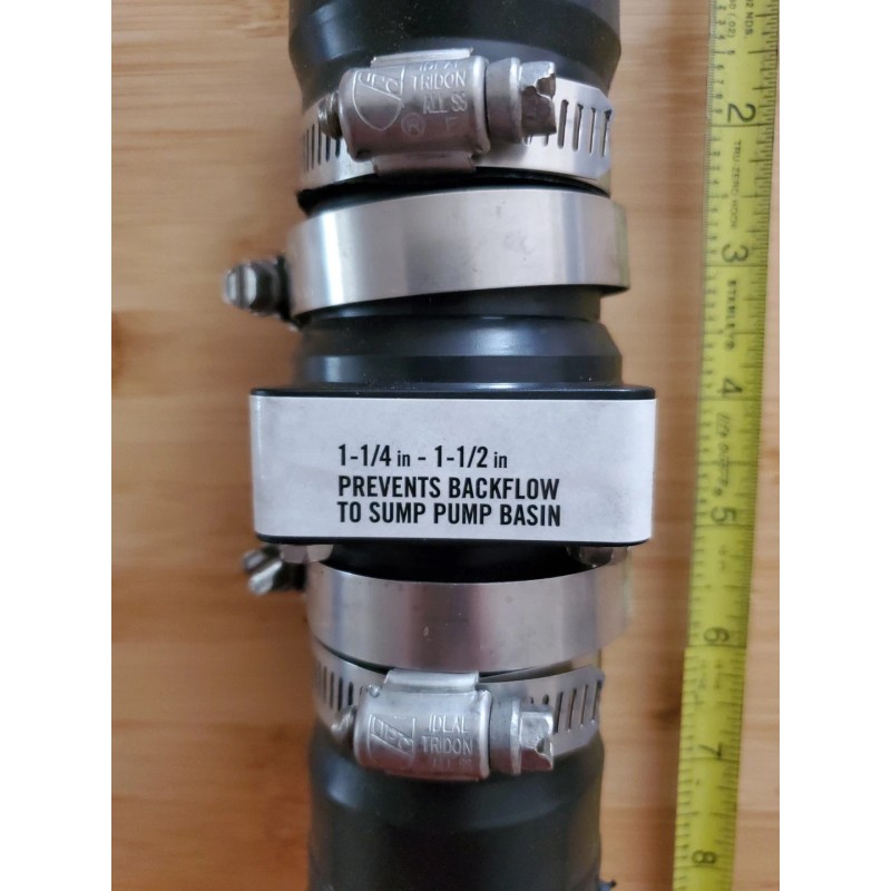 Everbilt 1-1/4 to 1-1/2 in. ABS In-Line Sump Pump Check