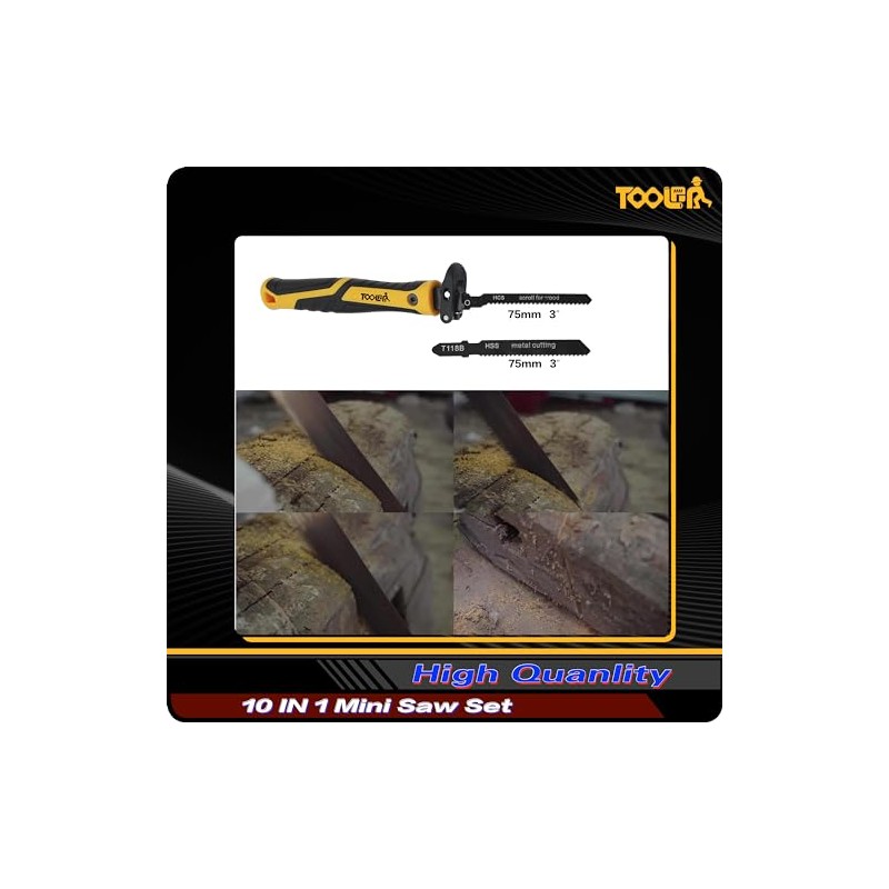 TOOLAN: 10-In-1 Model Craft Hand Saw & File Set. DIY