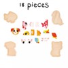 Janod - 4 Wooden Jigsaw Puzzles with 2 to 5