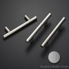 Estmoon 30 Pack Brushed Nickel Cabinet Handles 3 Inch Hole