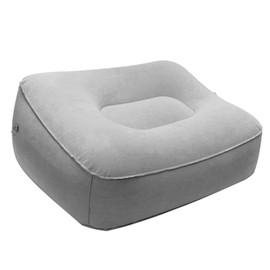 KKLM Travel Office Air Cushion Foot Rest Foot Rest for Car Airplane Home - Relieve Foot Fatigue - Lightweight and Easy to Carry - Grey