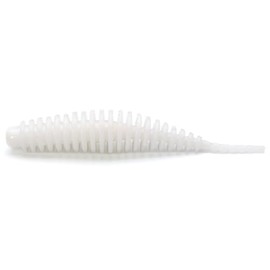 Fishup Tanta 1.5 Inches 4.2 cm – 10 Rubber Worms, FishUp Colours: White