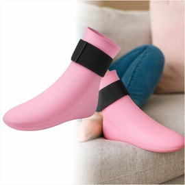 Foot Cold & Hot Gel Pack Sock for Neuropathy, Plantar Fasciitis, Gout, Swelling, Sprains, Heel & Ankle Pain Relief, Injury Recovery Cooling Compress Wrap (Pink-1pcs)