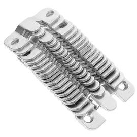jojofuny 20pcs Stainless Steel Flush Mount Bracket Photo Frame Hanging Buckle Easy Install for Wall Decor