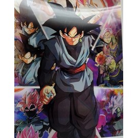 3d Holographic Lenticular Poster 3-in-1 Son Goku, Gotenks, Gogeta!!