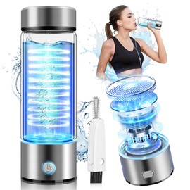 Lozltx Upgraded Hydrogen Water Bottle[ hydrogen water H₂O₂ Separation System] Hydrogen Water Bottle [Hydrogen Content 3000PPB] Improve Water in 180s for Home