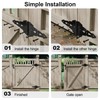 SANKEYTEW 8 Inch Heavy Duty Gate Hinges For Wooden Fences