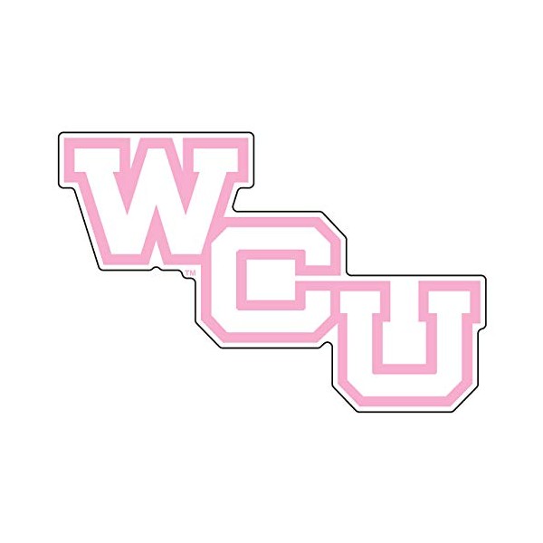 Craftique Western Carolina Decal (Pink WCU Decal (3",6",12"), 12 in)