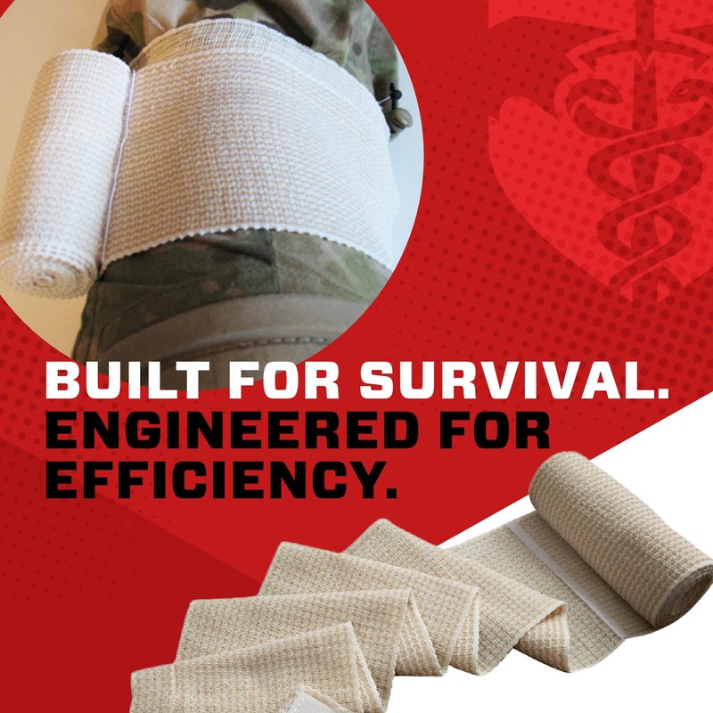 TacMed Solutions 4” Premium Control Wrap | Elastic Bandage Wrap