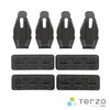 Terzo (by PIAA) EH455 Roof Rack Base Mounting Holder Set,