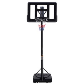Strawberry Fairy Versatile Portable Basketball Hoop with Adjustable Height, Durable Steel Design, 44-Inch Backboard and Wheels for Indoor and Outdoor Use