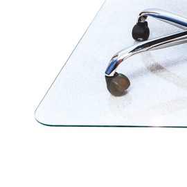 Floortex® Glaciermat® Heavy Duty Glass Chair Mat for Hard Floors & Carpets - 36" x 40"