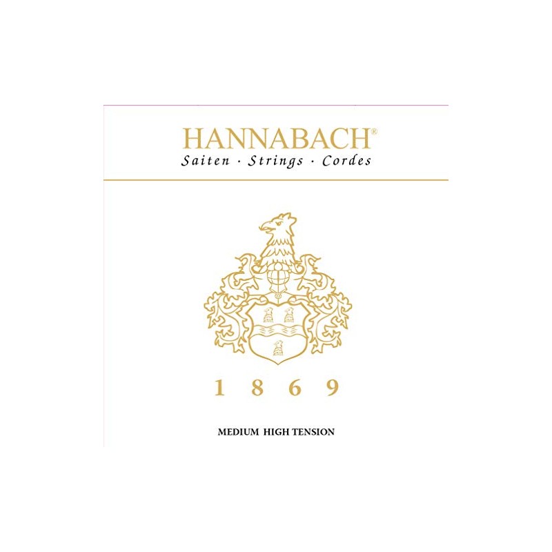 Hannabach Classical Guitar String E6 Series 1869 Carbon/Gold MHT -